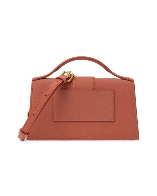 Jacquemus Red Rote lederhandtasche mit griff