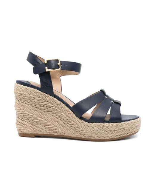 Ralph Lauren Blue Wedges