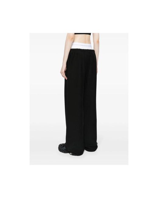 T By Alexander Wang Black Wide trousers