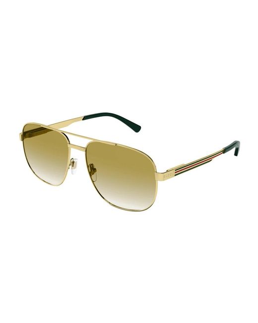Gucci Yellow Sunglasses for men