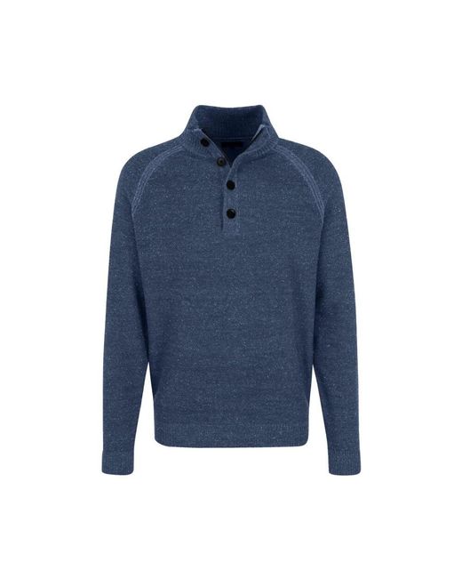 Fynch-Hatton Sweatshirt Mit Knöpfen in Blue für Herren