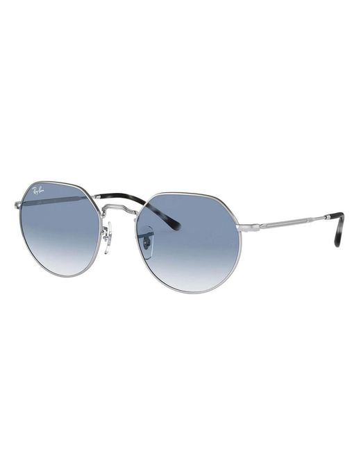 Ray-Ban Blue Klassische runde sonnenbrille rb3565 jack