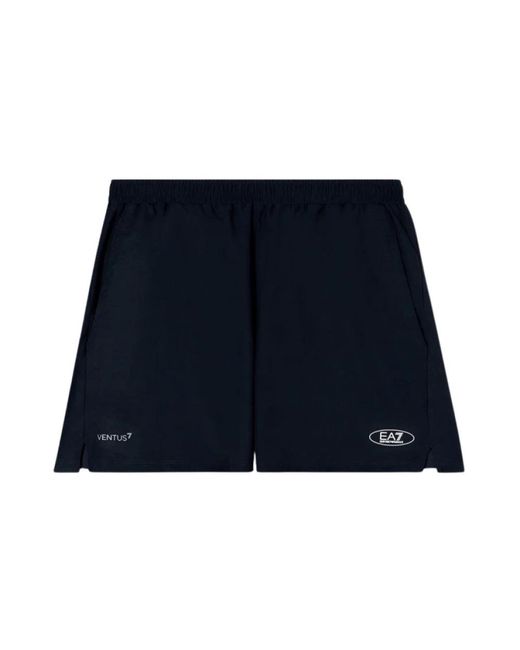 EA7 Fitness ,Blauw ,Polyester Tennis Pro Shorts in het Blue voor heren