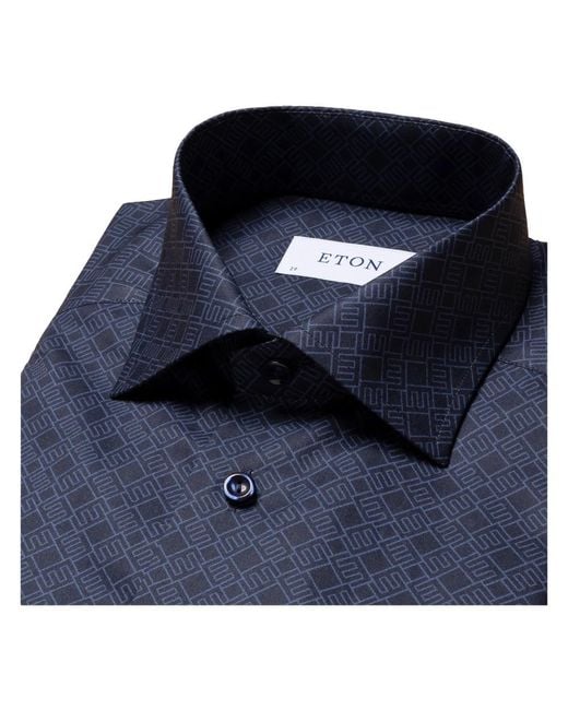 Eton of Sweden Blue Casual Shirts for men