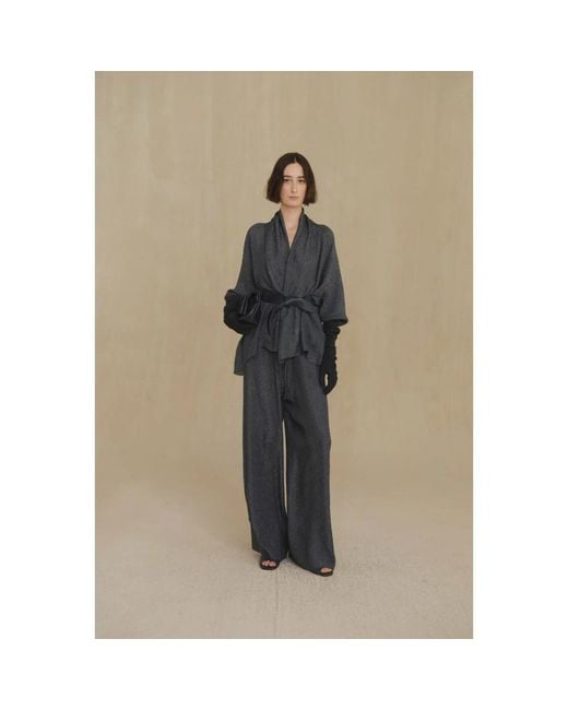 Cortana Gray Wide Trousers