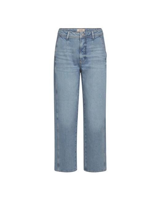 Mos Mosh Blue Straight Fit Jeans