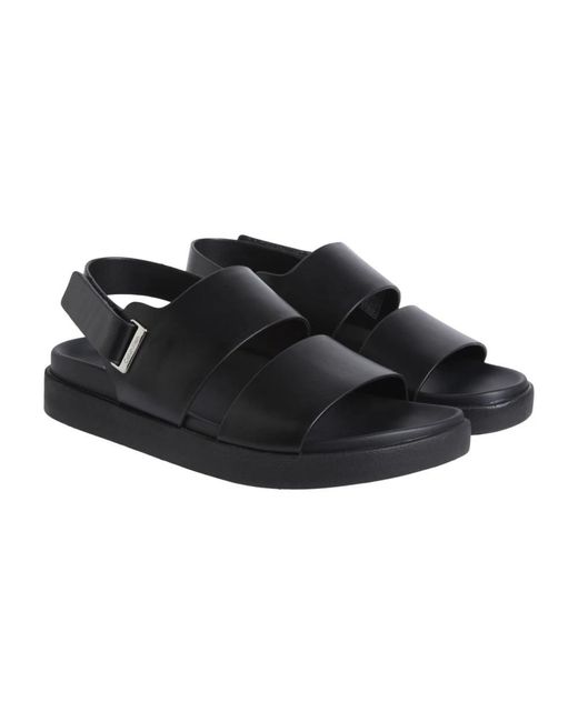 Flat Sandals di Calvin Klein in Black