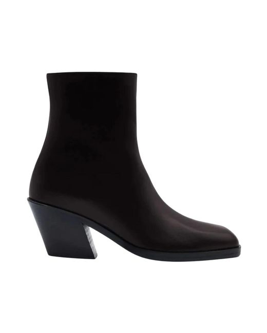 Gia Borghini Black Cowboy & Biker Boots