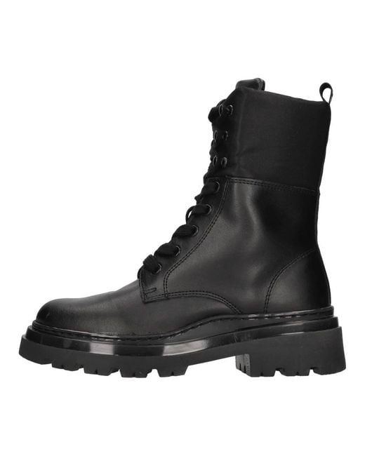 Twinset Black Lace-Up Boots