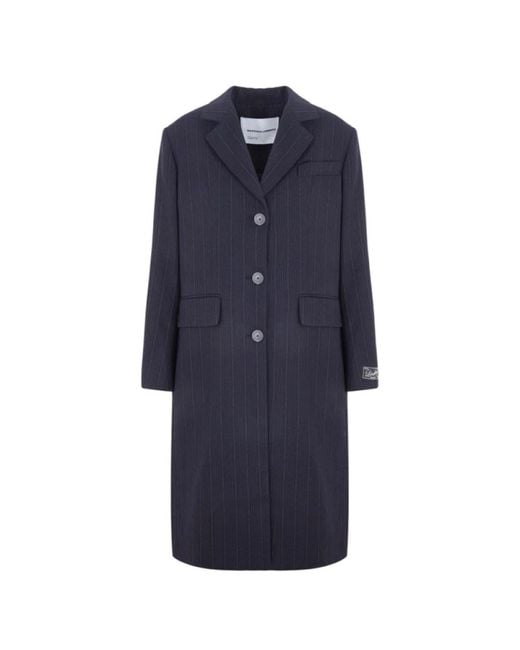 Single-Breasted Coats di Margaux Lonnberg in Blue