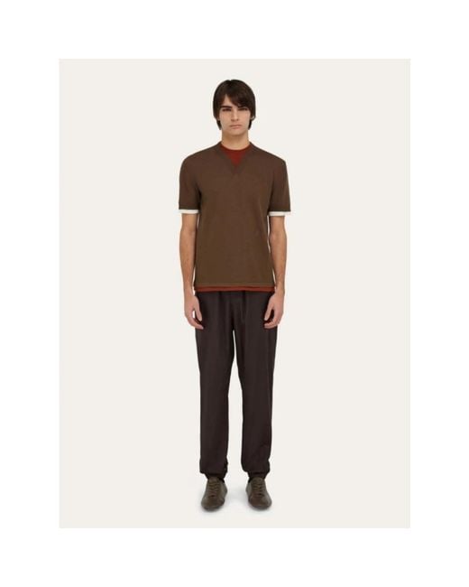 Ferragamo Brown T-Shirts for men