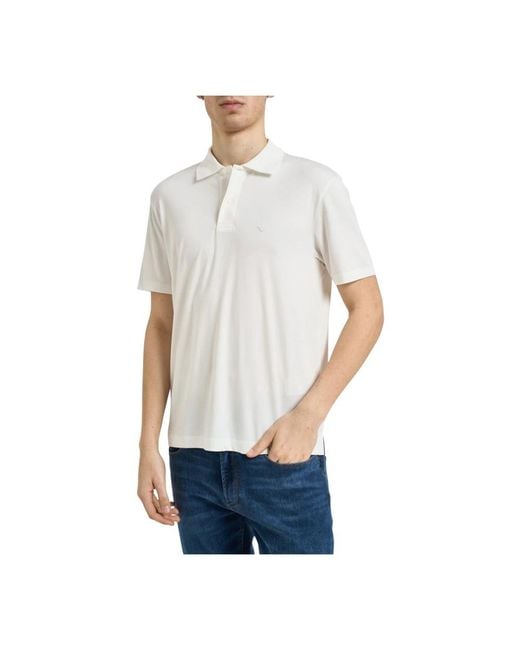Emporio Armani White Polo Shirts for men