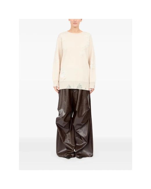 MM6 by Maison Margiela White Sweatshirts