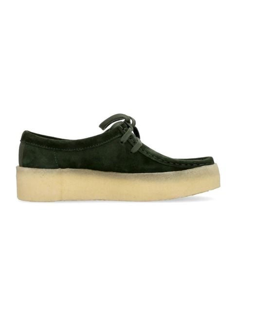 Clarks Green Laced Shoes