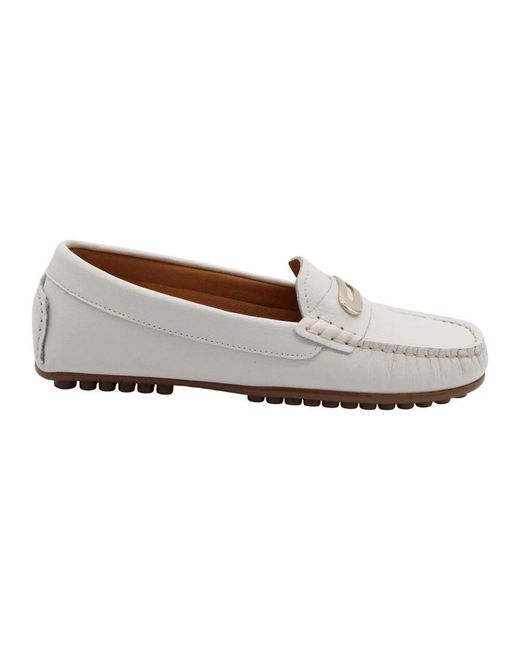 Scapa Gray Klassische Leder Mokassin Schuhe