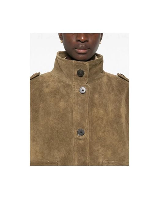 Leather Jackets Sessun de color Green