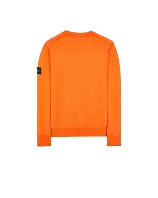 Stone Island Round-neck knitwear in Orange für Herren