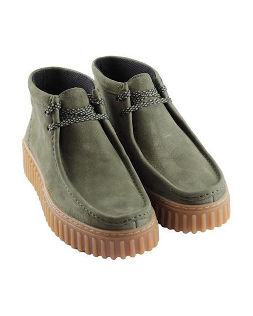 Clarks Green Grüne nubuk freizeitschuhe
