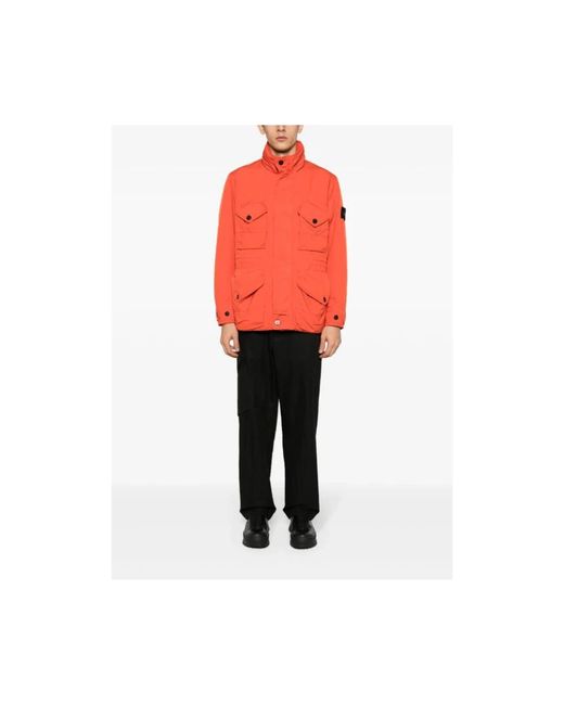 Stone Island Red Light Jackets for men