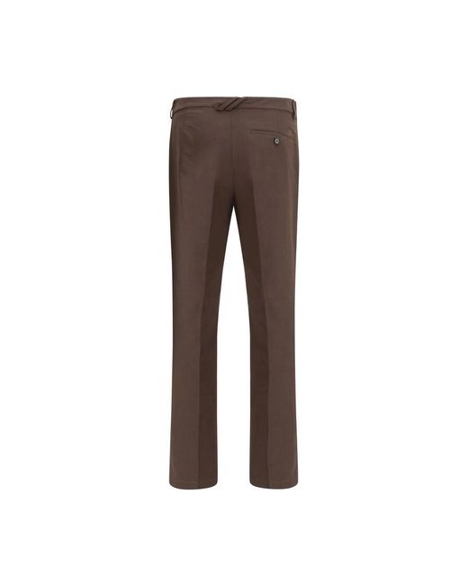 Burberry Brown Cotton Chino Pants for men