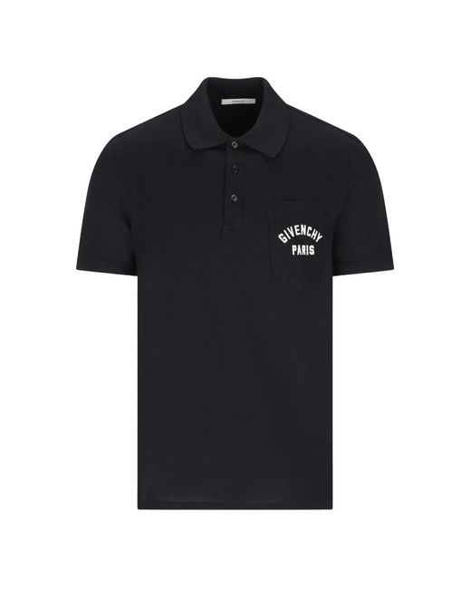 Givenchy Front Pocket Polo in het Black voor heren