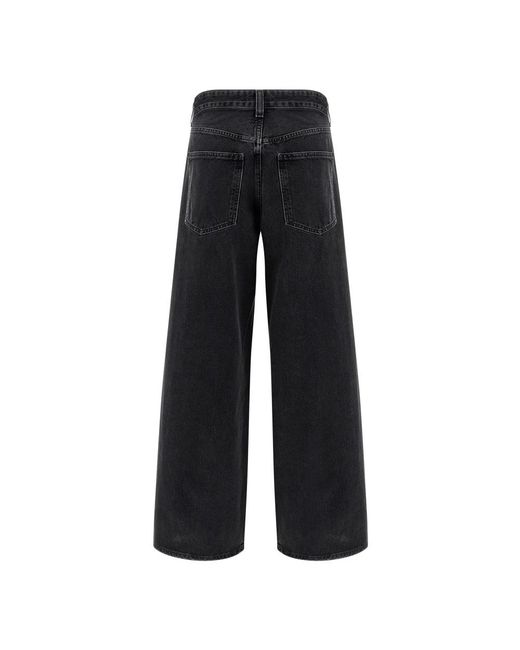 Agolde Jeans ,Zwart ,Katoen Vana Fold Jean in het Black