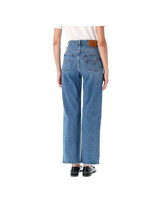Levi's Ribcage Straight Ankle in het Blue