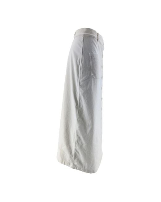 Aspesi Gray Midi Skirts