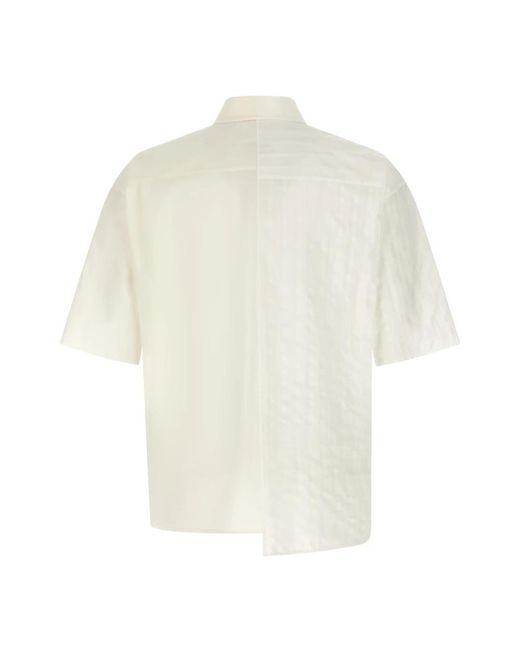 MM6 by Maison Margiela White Short Sleeve Shirts for men