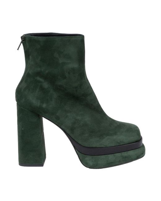 Albano Green Heeled Boots