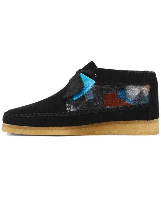 Clarks Blue Laced Shoes for men