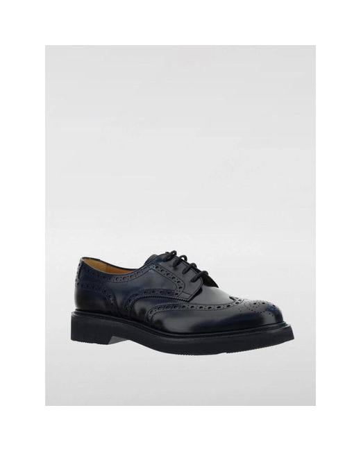 Church's Klassieke Wingtip Brogue Leren Schoenen in het Blue voor heren