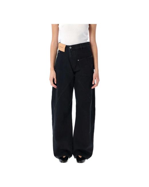 J.W. Anderson Straight Denim Jeans in het Black
