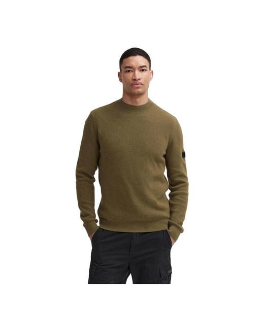 Barbour Green Round-Neck Knitwear for men