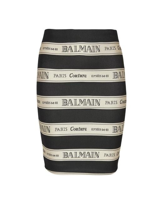 Balmain Short Skirts in het Black
