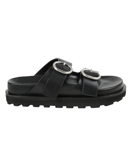 Jil Sander Black Sliders