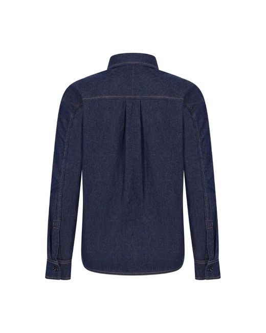Maison Kitsuné Blue Denim Shirts
