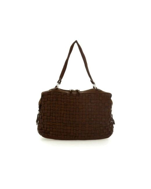 Campomaggi Brown Shoulder Bags
