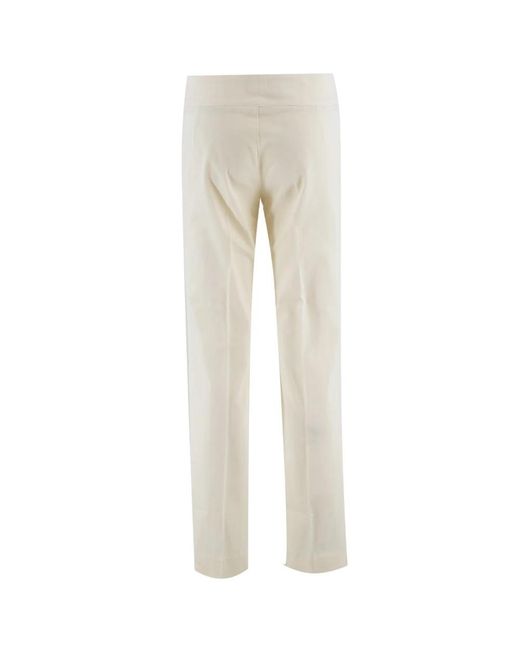 Etro Broeken ,Leer Slim-Fit Broek in het Natural
