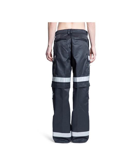Vetements Reflektierende Streifen Arbeitskleidung Hose in Blue für Herren