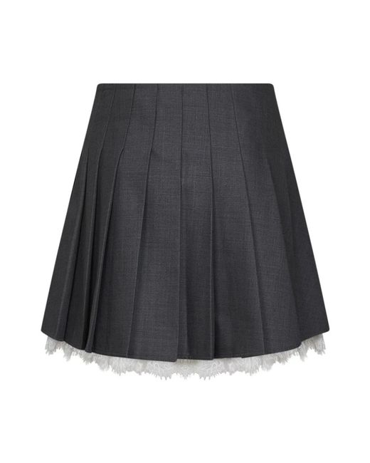 Self-Portrait Gray Short Skirts