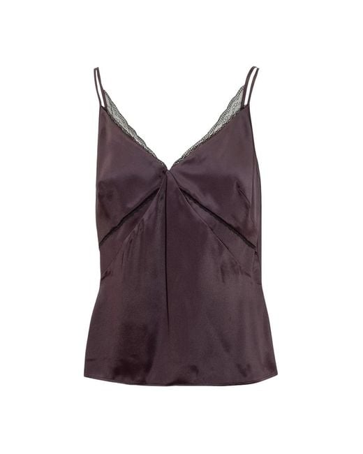 Boss Purple Sleeveless Tops