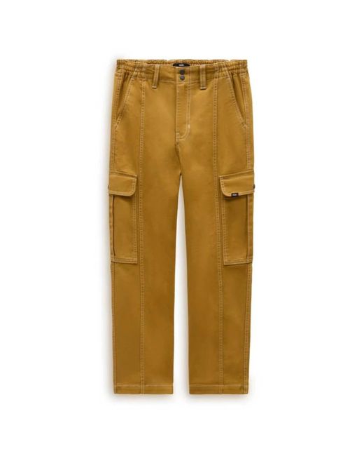 Straight Trousers Vans de color Natural