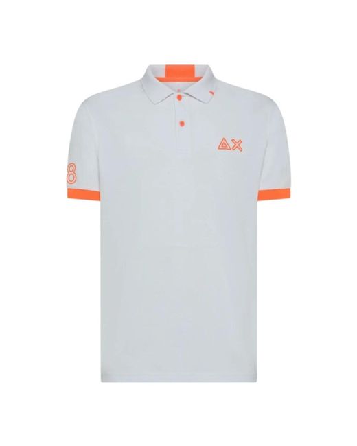 Sun 68 Blue Polo Shirts for men
