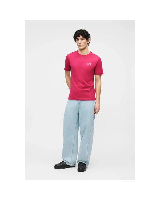 EA7 Pink T-Shirts for men