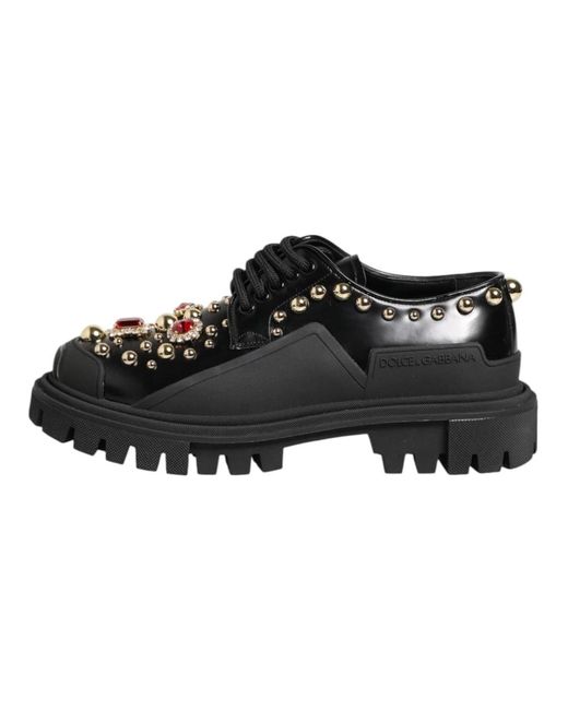 Dolce & Gabbana Black Laced Shoes