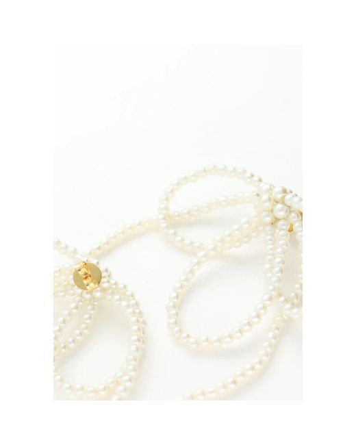 LOTT.gioielli Metallic Qu Bow Of Pearls