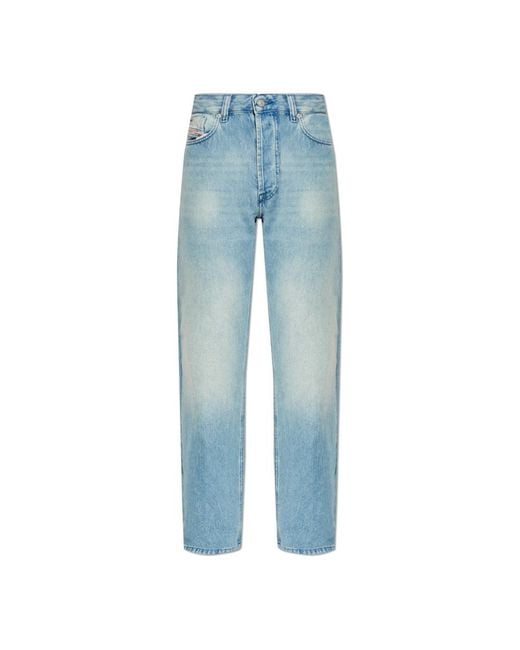 DIESEL Blue Loose-Fit Jeans for men