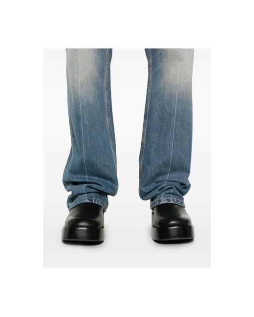 McQueen Blue Straight Jeans for men