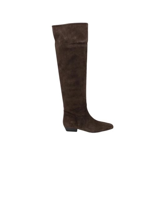 Bianca Di Brown Over-The-Knee Boots